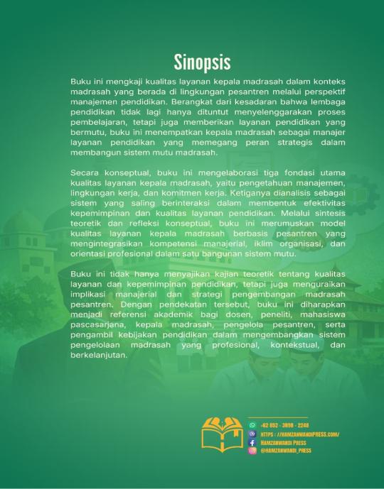 Model Kualitas Layanan Kepala Madrasah Berbasis Pesantren  Perspektif Manajemen Pendidikan