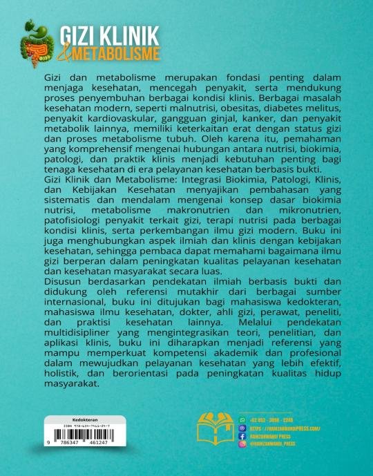 GIZI KLINIK DAN METABOLISME Integrasi Biokimia, Patologi, Klinis, dan Kebijakan Kesehatan